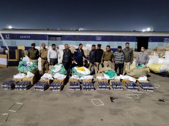 1595 Cough-Syrup bottles Seized from Kanchenjunga Express, 1 held 1595 Cough-Syrup bottles Seized from Kanchenjunga Express, 1 held